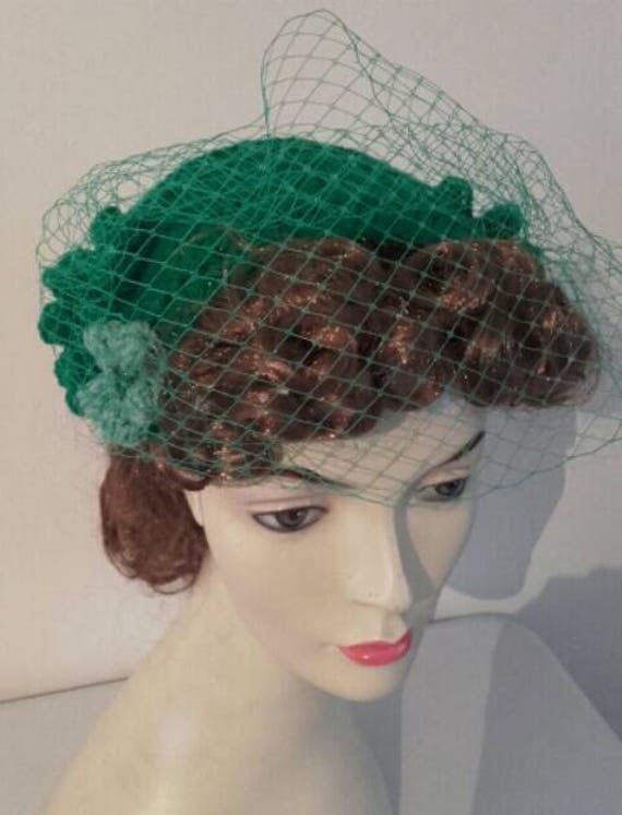 Fascinator 1940s Hat 1950s Hat Half 