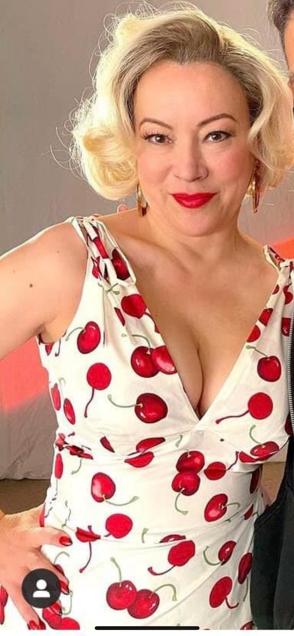 1950s Misfits Cherry Dress, Wiggle Dress, Sizes 6-22 Marilyn