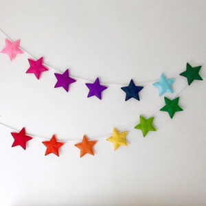 Felt star garland image 3