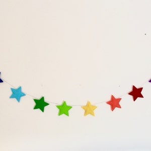 Felt star garland image 7