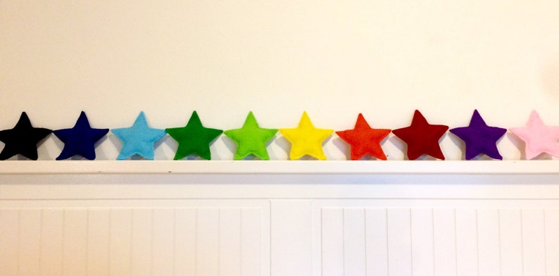 Felt star garland image 9