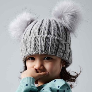 HATS NB-12 MONTHS BABY BOYS GIRLS HAT POM POM WINTER CABLE KNIT KNITTED 