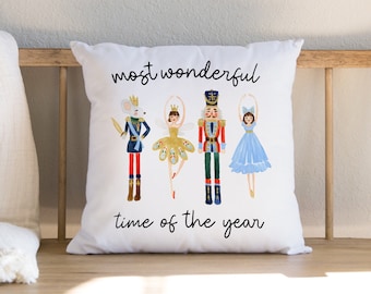 Nutcracker Pillow Nutcracker Gift Christmas Ballet Gift for Nutcracker Dancer Ballet Teacher Gift Nutcracker Throw Pillow Dancer Gift