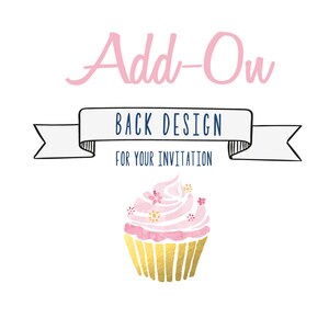 Back Design - Add a Pattern, Text, and/or Pictures to the back of your invitation