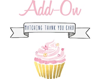 Matching Thank You Card Add On