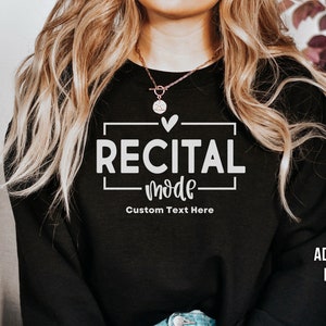 Dance Recital Sweatshirt Dance Mom Shirt Dance Hoodie Add Studio Name Personalize Shirt Gift for Dance Teacher Studio Owner Gift