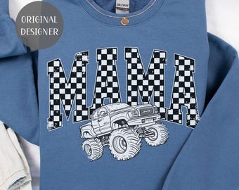 Monster Truck Mama Sweatshirt Gift Monster Truck Crewneck for Mom Gift for Monster Truck Lover Birthday Sweater