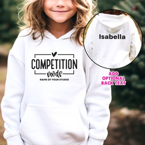 Dance Competition Sweatshirt Kids Dance Comp Sweater Cheer Competition Shirt tshirt or Hoodie Custom Competition Mode Youth Sizes