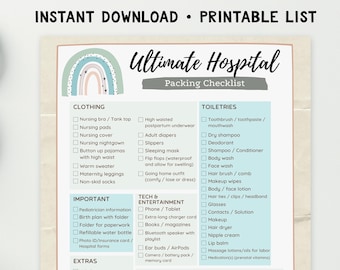 Ultimate Pregnancy Hospital Bag Checklist (Free Printable)