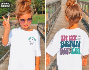 Skibidi Shirt for Kids Gen Alpha Shirt Funny Sigma Rizz Brainrot Shirt Youth Brain Rot Tshirt Funny gift for girls Teen Slang Girls Gift