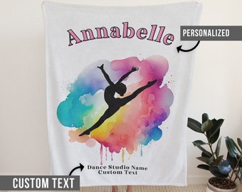 Personalized Dance Blanket Dance Sister Gift for Dancer Competition Dance Gift Dance Custom Gift Custom Name Blanket Dance Lover