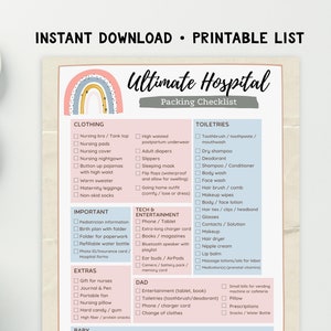 Hospital packing deals list for mom