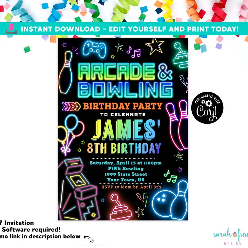 Bowling Alley Gaming Etsy