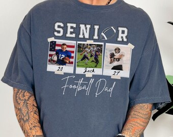 Senior Football Dad Shirt Senior Photo Gift for Football Dad Competition Season Senior Football Comp 3 photos Matching Family