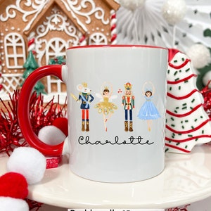 Nutcracker Coffee Mug Kids Hot Cocoa Mug Hot Chocolate Mug Nutcracker Gift Christmas Coffee Mug Custom Holiday Mug for Dance Teacher Gift