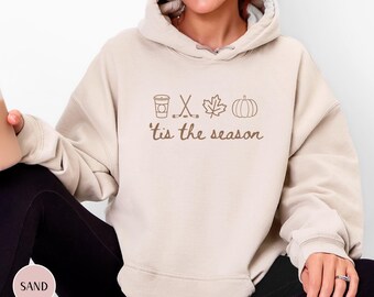 Hockey Season Hoodie Hockey Mom Gift Sports Mom Hooded Sweatshirt Ice Hockey Mama Fall Sports Sorry I Can't it's Hockey Season Funny Gift