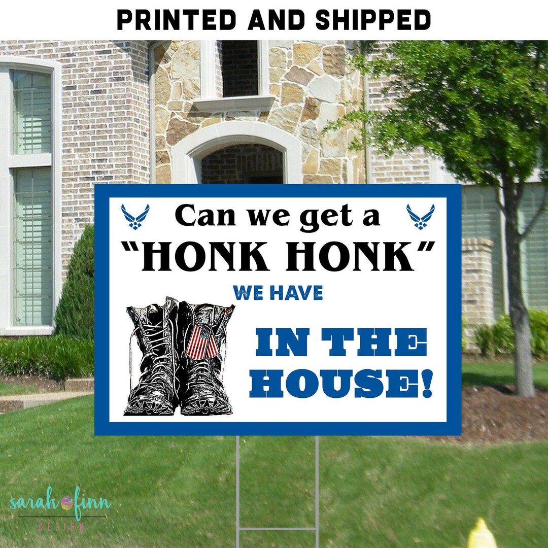 Air Force Home Yard Sign Boots in the House Etsy