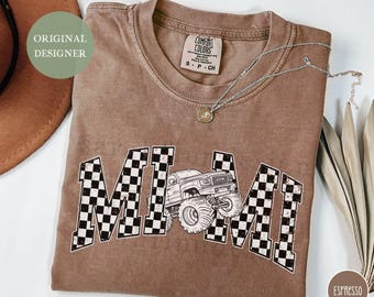 Monster Truck Mimi Shirt Comfort Colors Monster Truck Grandma T-Shirt Birthday Party Shirt Matching Family Truck Shirts Truck Lover