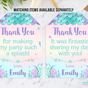 Mermaid Birthday Banner Printable Instant Download Under the Sea Party ...