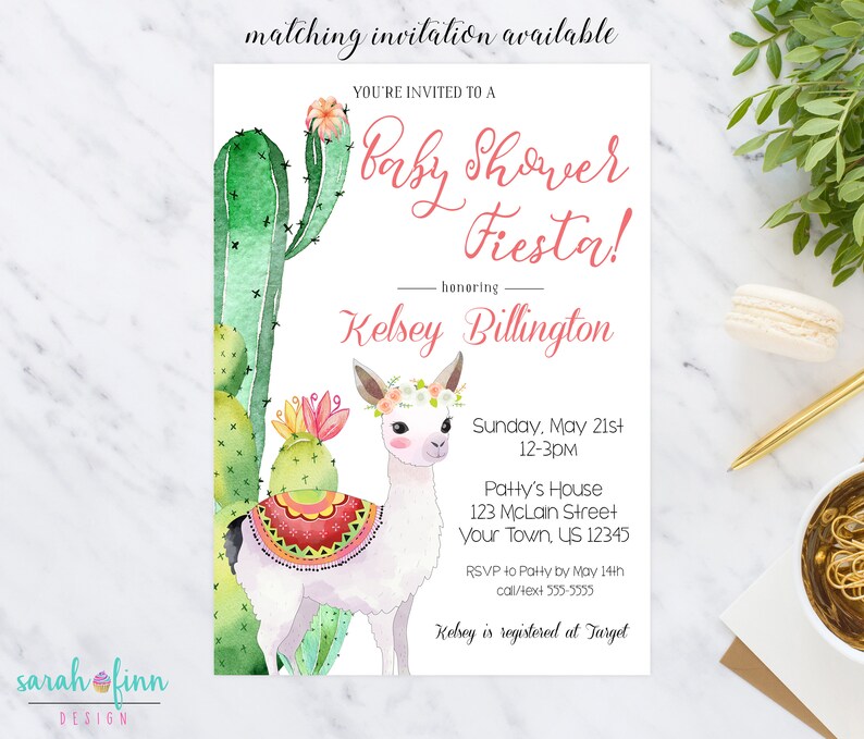 Llama Baby Shower Game, Emoji Baby Shower Game, Printable, Cactus Girl Baby Shower, Instant Download, Fiesta Baby Shower, Alpaca, llama image 3