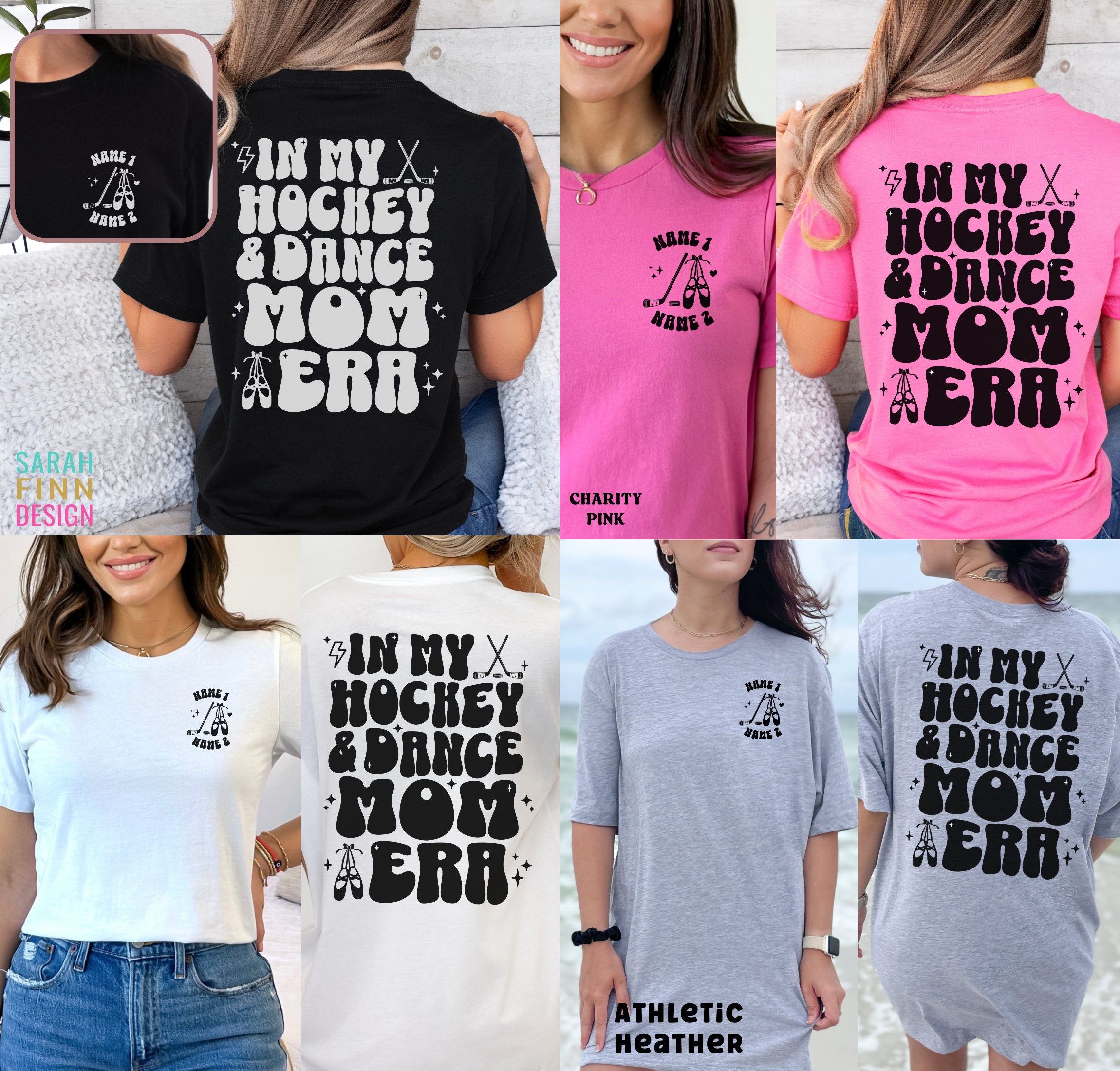 Hockey And Dance Mom T-Shirt Hockey And Dance Mom T-Shirt