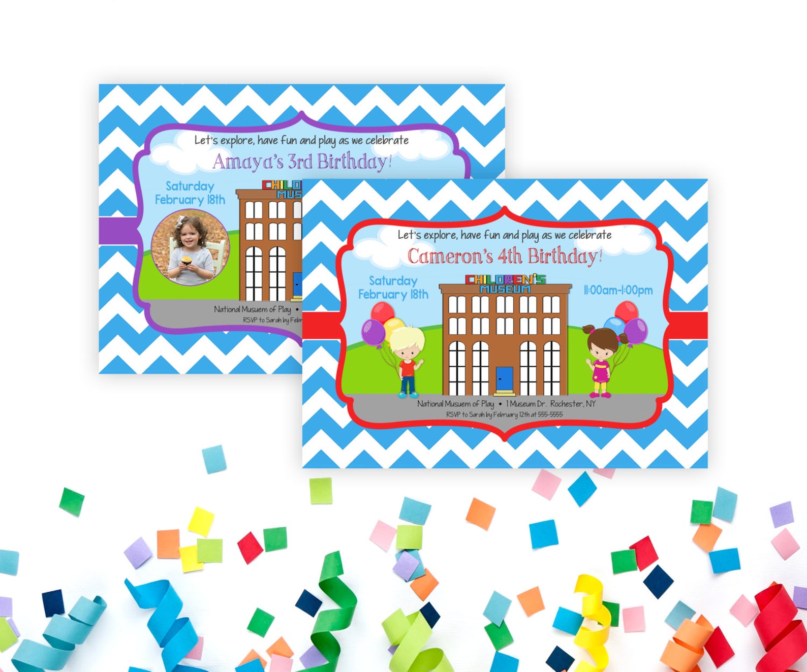Museum Birthday Invitation Childrens Museum Birthday - Etsy