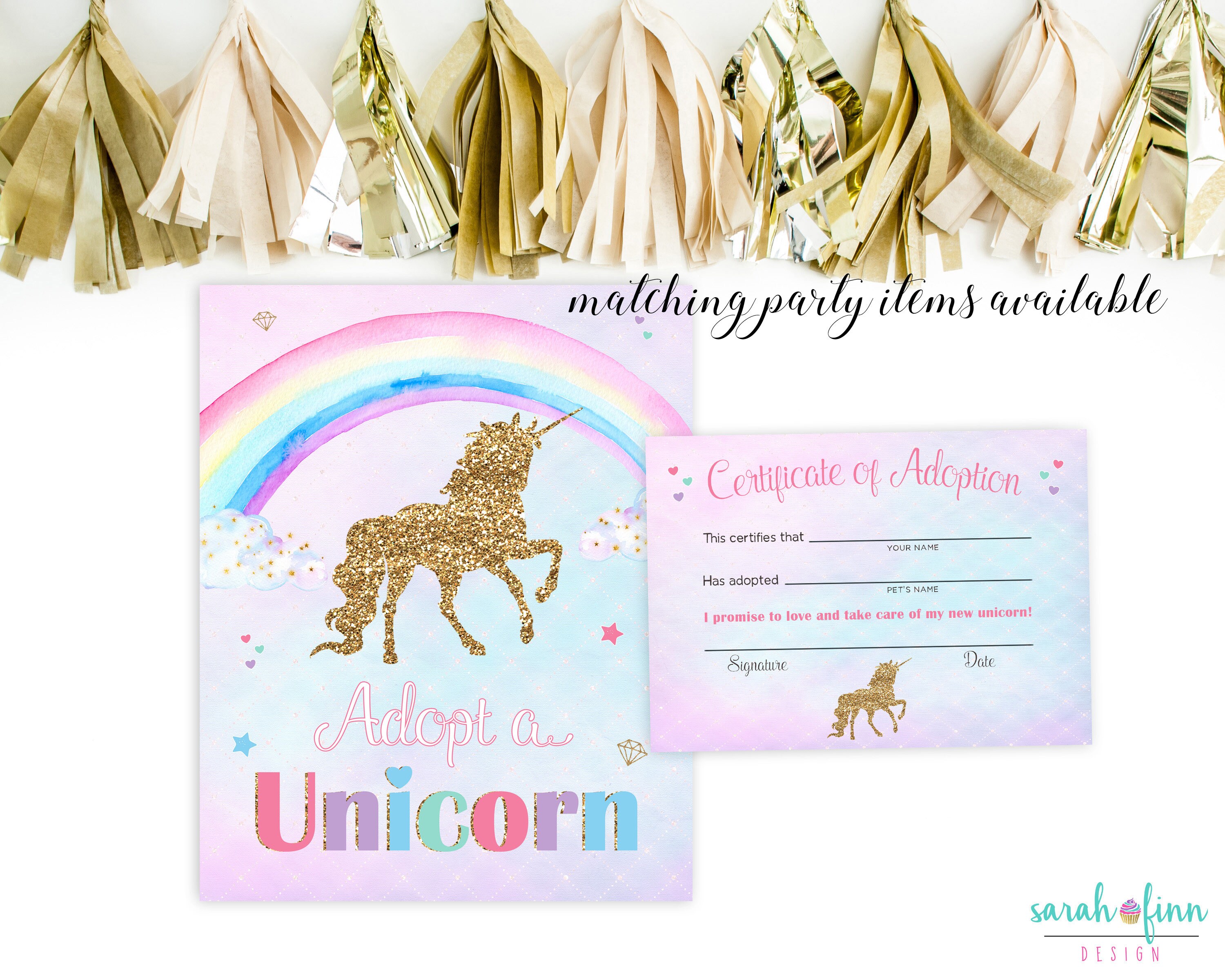 What is Your Unicorn Name Party Sign Unicorn Party Printable | Etsy