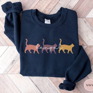 Bengal Cat Sweatshirt Gift for Bengal Cat Lover Bengal Cat Owner Sweatshirt Bengal Gift Sweatshirt for Bengal Lover Cat Sweater