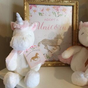 Unicorn Party Printable Adopt a Unicorn Birthday Sign Magical - Etsy