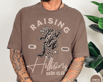 Rad Dad Shirt Tiger Dad TShirt New Father Gift Vintage Inspired Comfort Colors Tee Dads Social Club First Fathers Day Twins
