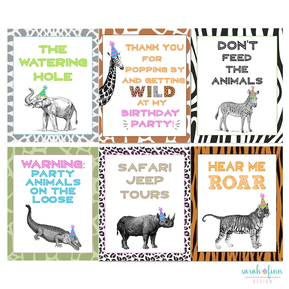 Animal Stickers x 15 Lion Zebra Zoo Excursions Animal Party Birthday Favours