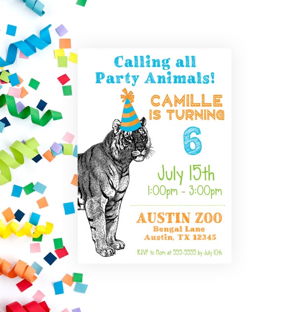 Celebrations Occasions Personnalise Zoo Animaux Anniversaire Carte De Vœux Tout Nom Age Home Furniture Diy