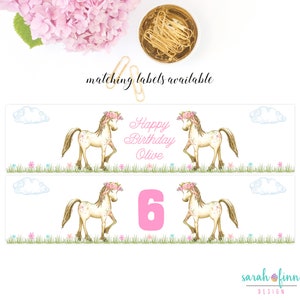 Adopt a Pony Printable Sign and Certificate Girl Horse Birthday Party ...