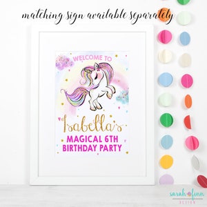 Adopt a Unicorn Certificate Unicorn Party Printable Unicorn Game Adopt ...