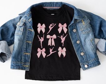 Dance Coquette Shirt Ballet Dance Shirt Toddler Dance Bow Shirt Gift for Dancer Coquette Bow Dance Shirt Ballerina Shirt Girl Ballet Teacher