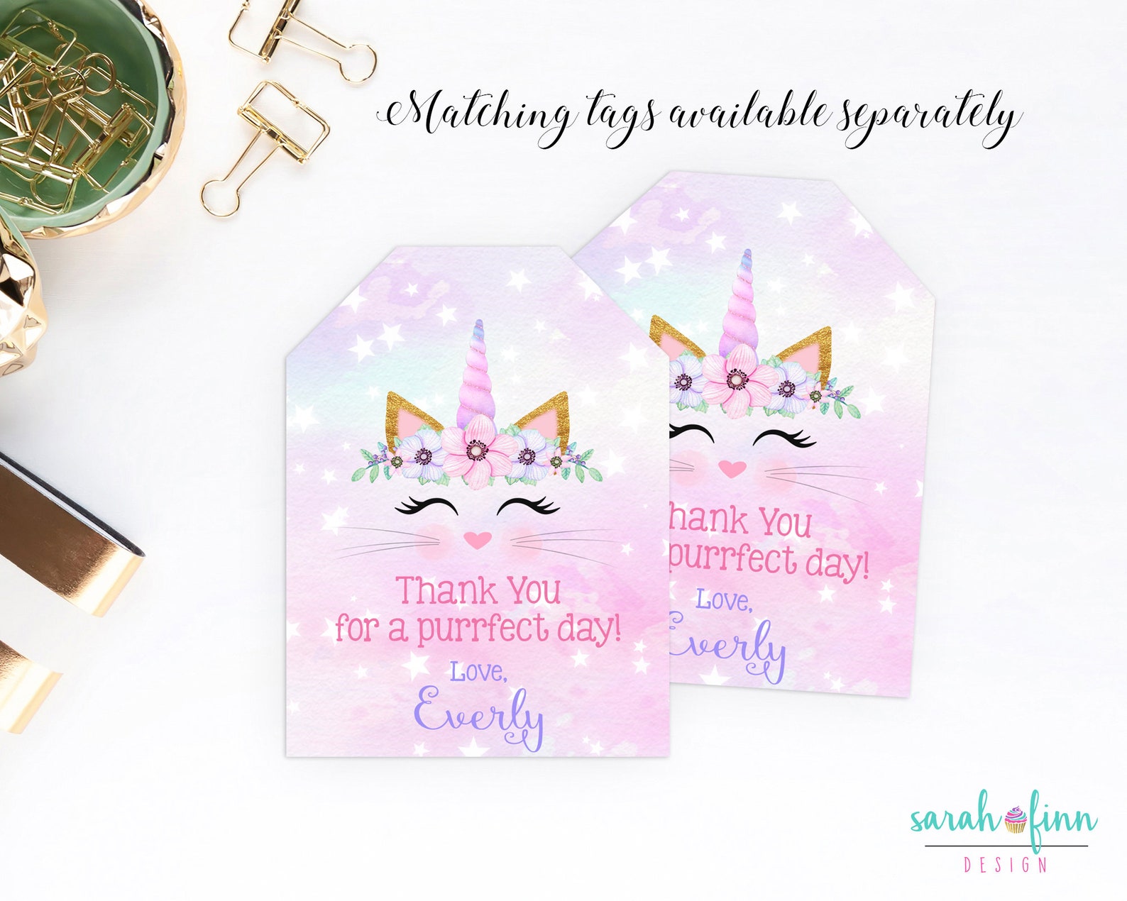 Caticorn Invitation Caticorn Birthday Party Invite Kitty Party - Etsy