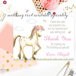 Adopt a Pony Printable Sign and Certificate Girl Horse Birthday Party ...