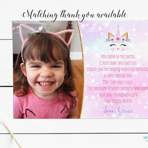 Caticorn Invitation Caticorn Birthday Party Invite Kitty Party ...