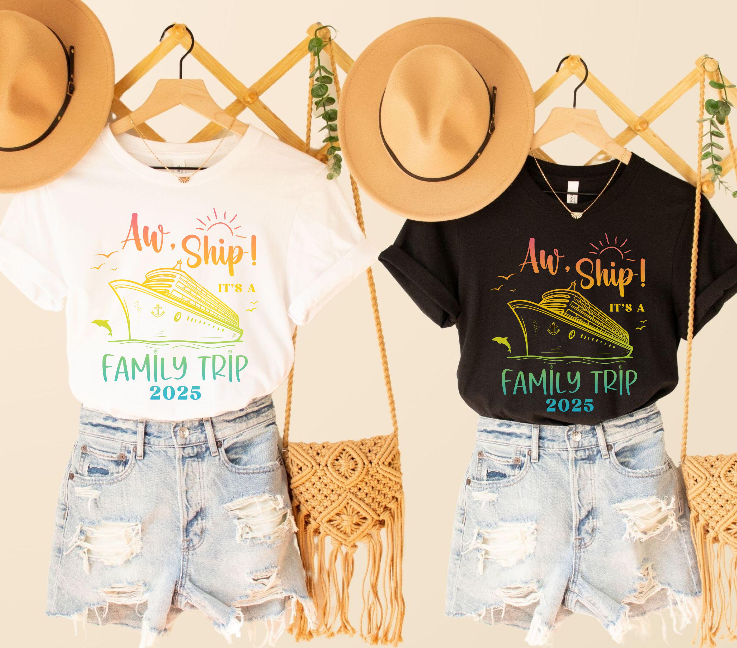 Aw Ship It's a Family Trip Shirt Family Cruise Tshirt Matching Cruise ...