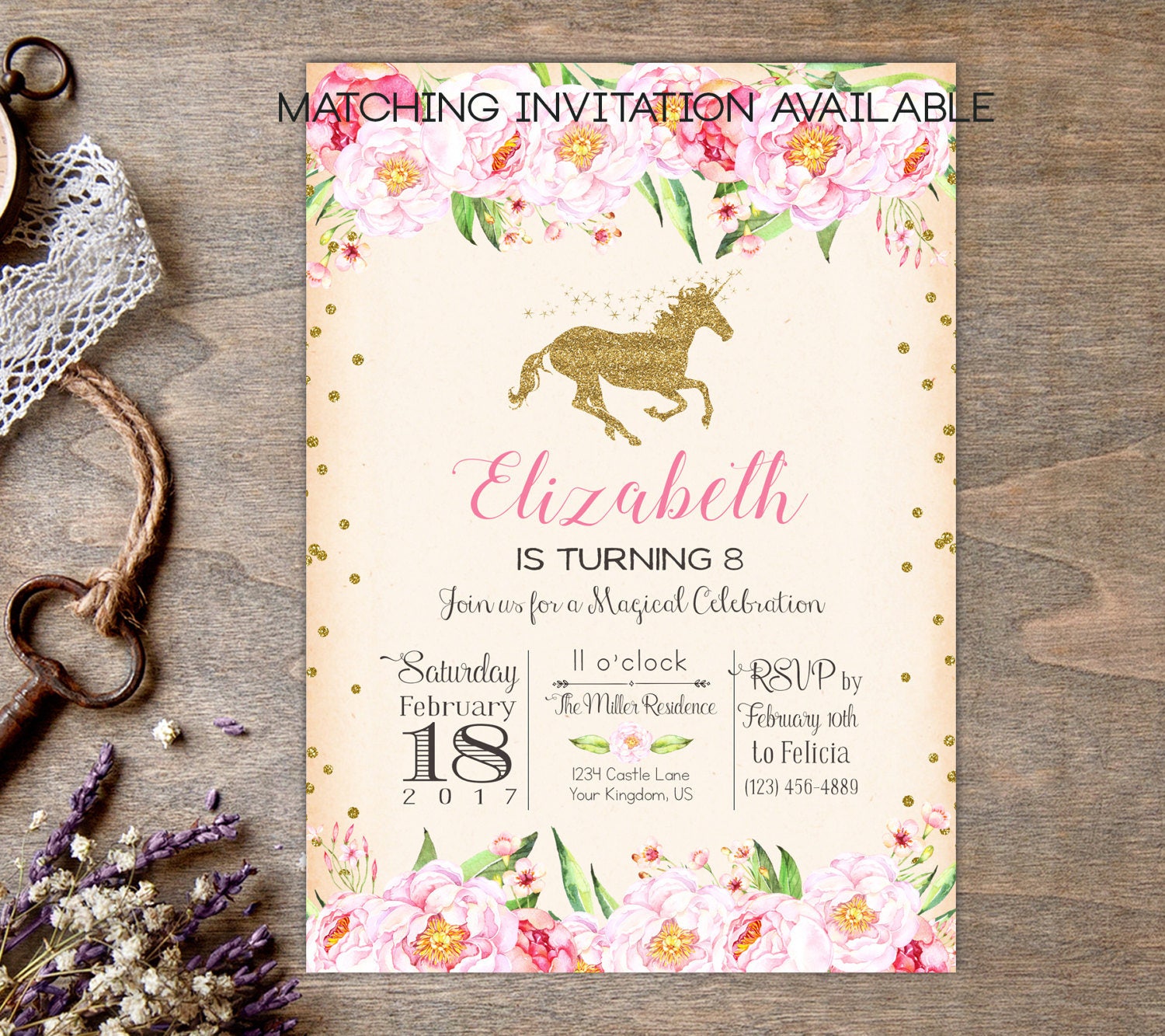 unicorn thank you card printable unicorn photo thank you card etsy