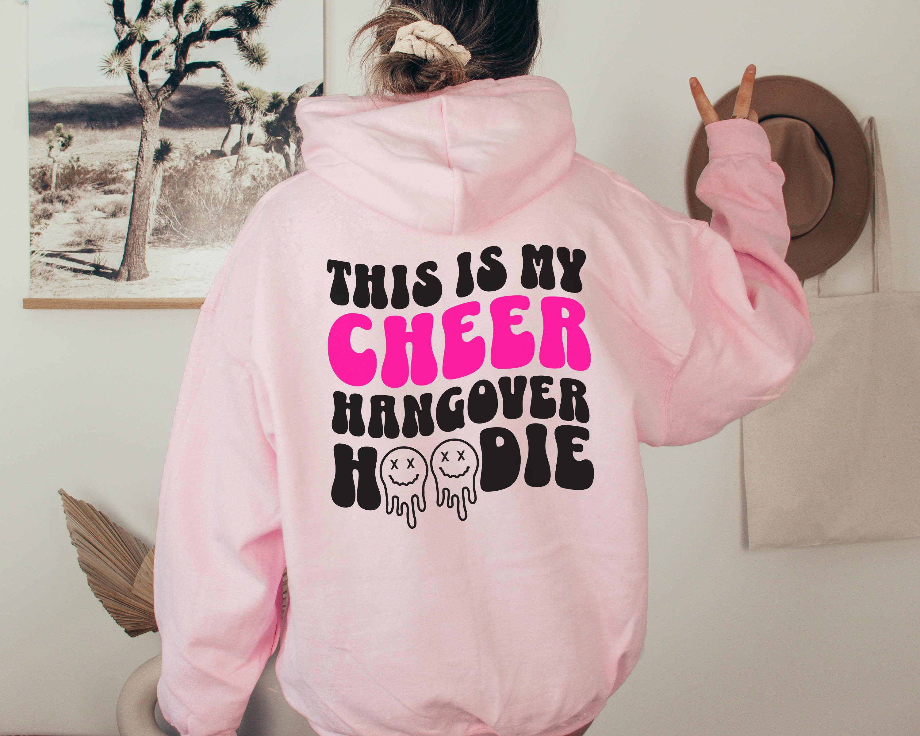 Cheer Hangover Hoodie Funny Dance Mom Gift Cheer Coach Gift for
