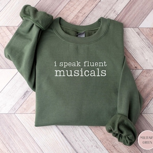 Broadway Musicals Sweatshirt Broadway Lover Sweater Musical lover Gift Broadways Songs Crewneck Drama Club Gift Musical Theatre Sweatshirt