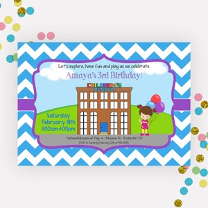 Museum Birthday Invitation Childrens Museum Birthday Invitation ...