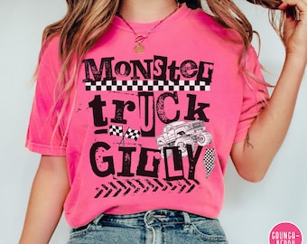 Monster Truck Shirt Comfort Colors Monster Truck Mama T-Shirt Trendy Grunge Monster Truck Lover Monster Truck Girl