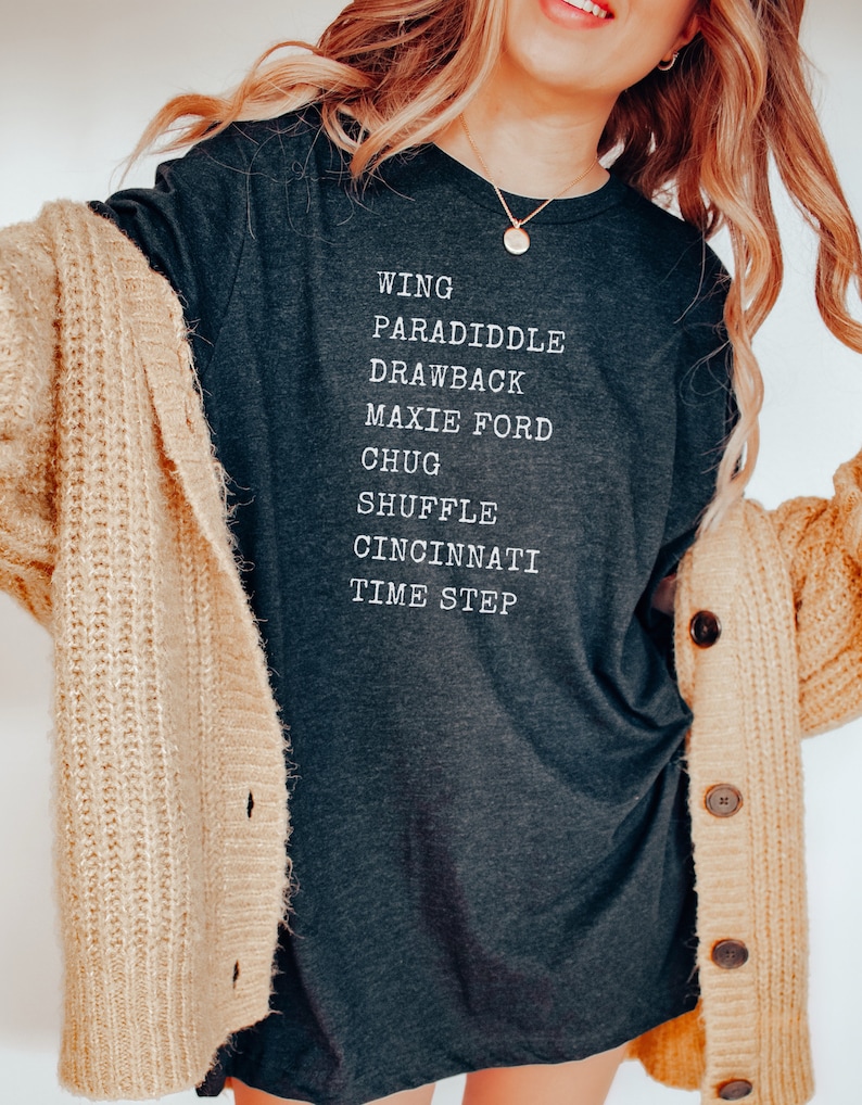 Tap Dance Shirt Tap Terms Shirt for Tap Dancer Gift Dancer Shirt Gift for Tapper Dance shirt Tap Teacher Gift Tap Instructor T-Shirt Dark Grey Heather