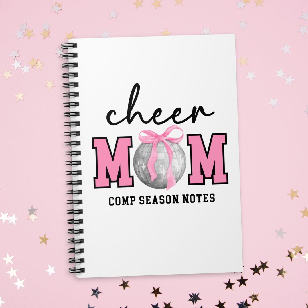 Cheer Note Book Cheer Mom Notebook Comp Season Spiral Notebook Gift for Cheerleader Mom ...