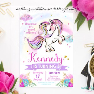 Adopt a Unicorn Certificate Unicorn Party Printable Unicorn Game Adopt ...