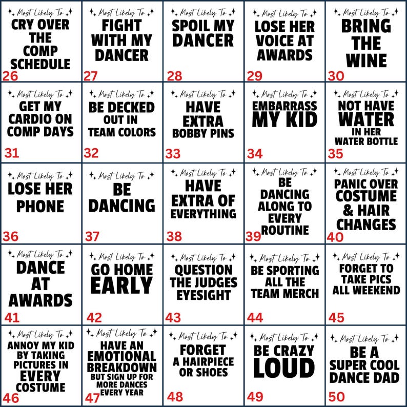 Dance Mom Shirts Dance Competition Group Shirts Dance Mom Squad Most Likely to Funny Dance Comps Tshirts What Number Custom Team Shirts image 3