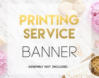 Banner Printing Service for your Banner, Printing Add-on  - Print and Mail my Design!