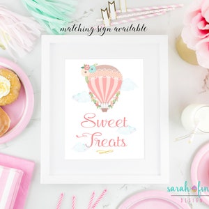 Hot Air Balloon Cupcake Toppers First Birthday Printable - Etsy
